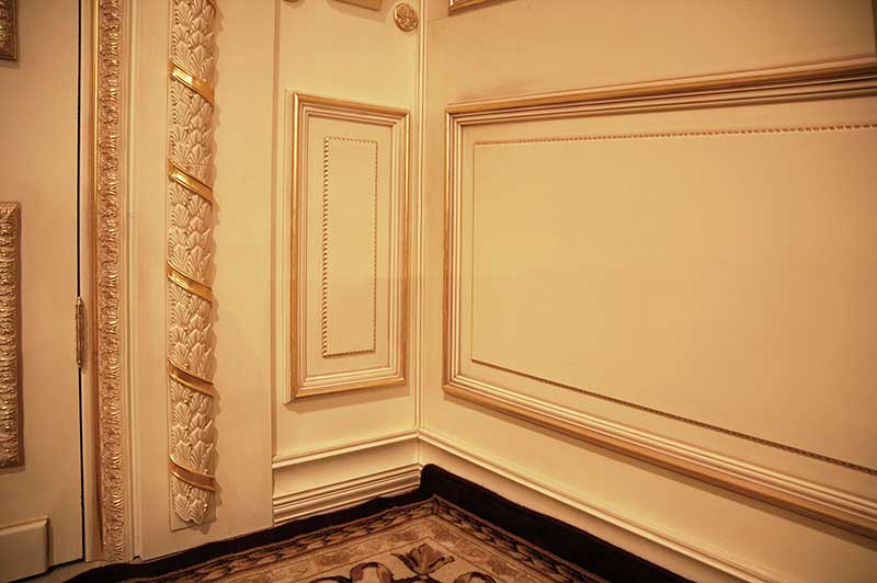 стеновые панели из мдф отделанные эмалью с позолотой